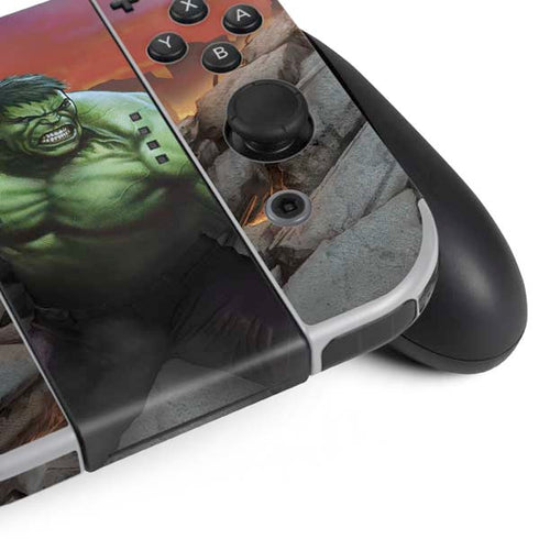 Marvel Enraged Hulk Nintendo Switch OLED (2021) Skin